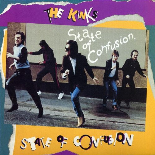 The Kinks - 1983 State of Confusion - Translucent Gold with Blue, Orange, & Gold Swirl vinyl LP  - 280 kr.